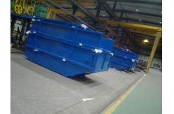 China 4 Yards Construction Waste Transport Skip Bin Heavy Metal Garbage Container supplier