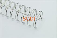China Silver Color 340 Sheets  41mm Spiral Binding Coils supplier