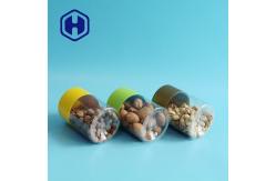 China 556ml 211# Transparent Empty PET Plastic Bottle Can With Screw Cover supplier