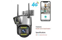 China 4G PTZ WIFI Security Ip Camera Outdoor Dual Lens Network supplier