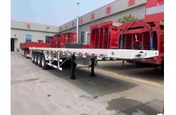 China CIMC 40/45ft Steel 4Axle Oversized Containerized Cargo Extendable Flatbed Trailers supplier