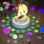 Interactive Music Note Play Panda Lantern for sale