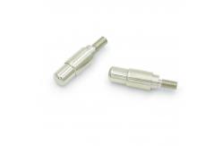 China Male Brass Dual Header POGO Pin Spring Loaded Pins With Customized Contact Material supplier