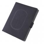 Business Creative Wireless Charger Notebook With Led Logo Leather for sale