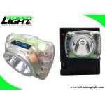 15000lux Lightweight Portable LED Miner Cap Lamp 6.8Ah Rechargeable Li Ion Battery for sale