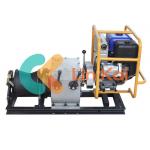 30 Kn 4.04 KW Gasoline Engine Cable Pulling Winch With Detachable Drum for sale