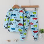 2 Years Old Night Suit Winter Wear Warm Pajamas Moderate Tightness For 90cm Height for sale