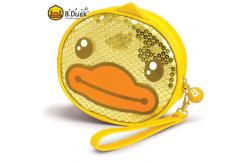 China Flash Sequin Duck Round Bag . Cute Duck Backpack EN71 certificate OEM supplier