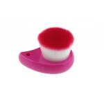 Single Style Facial Cleansing Brush With Red Nylon Hair And Plastic Handle for sale
