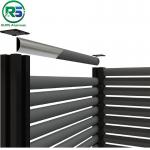 Rose Gold Color And Black Contemporary Aluminum Fence of Aluminum Product Thickness 20MM for sale
