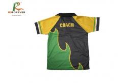China Kids Wrinkle Free Printed Polo Shirts Sublimated Tops For Golf / Cycling supplier