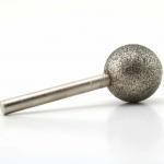 10-50 Mm Dia Diamond Mounted Points Spherical Head Diamond Grinding Bit Round Ball Burs for sale