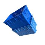 2Kg Blue HDPE Stackable Seafood Crate 600x400 Heavy Duty For Market for sale