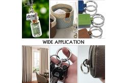 China Zinc Alloy Metal Keychain Rings , Snap Hook Clips Spring Gate O Ring supplier