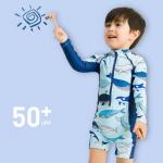 Splicing One Piece Boy Swimsuit Hot Spring High Elastic Children'S Swimming Suit UPF 50+ for sale
