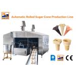 Eco Friendly 380V Wafer Cone Production Line , Industrial Waffle Maker 4 - 5 LPG Consumption / Hour for sale