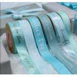 Flower Shop Gift Packing Wrapping Twill Ribbon Printing With Logo for sale
