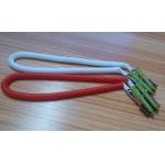 430mm length high quality China facotry price white red coiled lanyard leash dental clips for sale