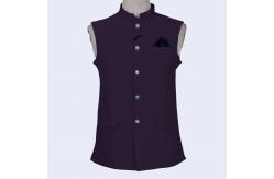 China Terry Rayon Custom Tuxedo Suit Mens Stand Collar Waistcoat supplier