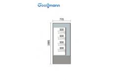 China Vegetable Freezer Display Case supplier