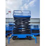 Aerial Work Hydraulic Scissor Lift Cart Cleaning Building Self Driven 1 Ton for sale