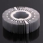 Factory Profile Round Heat Sink , Extruded Aluminium Heat Sinks Good Anticorrosive for sale