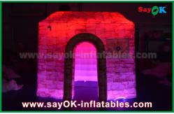 China Inflatable Tent Customized Full Printing Inflatable Photo Booth , Portable Inflatable Cube House supplier