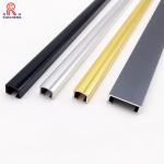 Anodised Aluminum decorative listello tile Color U Shaped Tile Edge Trim for sale