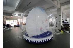 China Custom Inflatable Snow Globe Photo Booth / Blow Up Christmas Globe supplier