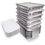 Disposable BBQ Takeaway Foil Pans Tin Box Barbecue Aluminum Foil Lunch Box for sale