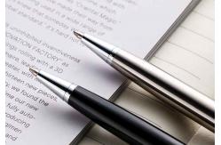 China Custom Logo Reusable Metal Ball Point Pen , Ultraportable Metal Clip Ball Pen supplier