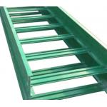 Green Solid FRP Ladder Type Cable Tray Non Combustible High Flexibility for sale