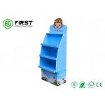 Custom Made Advertising Recycled Cardboard Paper Floor Display Stand for sale