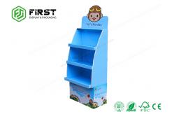 China Custom Made Advertising Recycled Cardboard Paper Floor Display Stand supplier