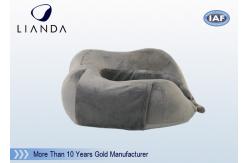 China New Patent Travel Pillow Boots With Carry Bag Itself ,  Black Velboa Cover Plane supplier