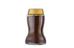 China 455ml Transparent Glass Coffee Storage Jar With Plastic Lid Easy To Hold supplier