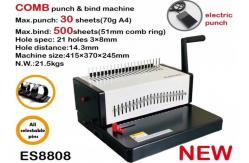 China Plastic Comb Electric Punching Binding Machine Desktop Notebook 35 Sheets supplier