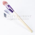 3tone PBT Hair Cosmetic Foundation Brush Pearl White Wooden Handle for sale