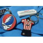 Festival Fashion Design Custom Imprinted Promotional Items Silicone Souvenir Keychain for sale