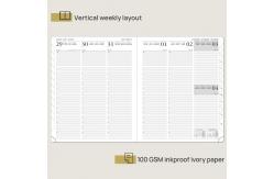China OEM ODM 2023 Weekly Planner Weekly Schedule Vertical Layout Monthly Tabs supplier