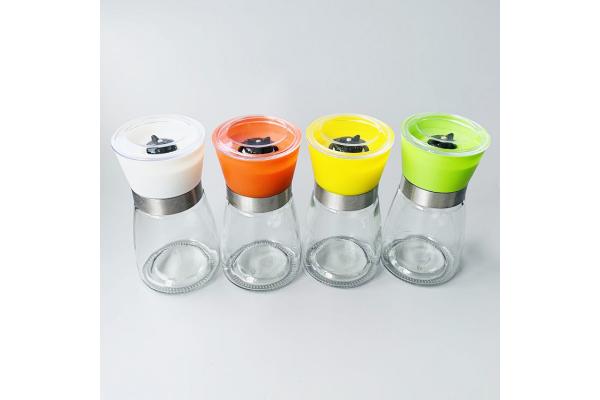 100ml Clear Plastic Spice Jars