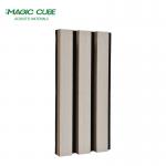 Polyester Fiber Acoustic Panel Wooden Slats Wall with Installation Accessories Screw for sale