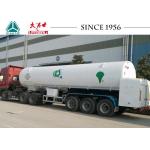 Vacuum Insulation LNG Tank Trailer 26000L Capacity Simple Maintenance for sale