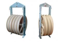 China Large Diameter Conductor Cable Pulling Pulley Stringing Block MC Nylon Block supplier