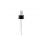 Aluminum  18/410 Glass Eye Dropper Pipette Silicone Teat for sale