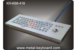 China IP65 Industrial Metal Rugged Keyboard with trackball , Desktop computer keyboard supplier
