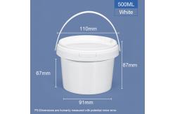 China Capacity Customized 500ml Transparent White PP Plastic Container for Chocolate Spread supplier