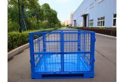 China Foldable And Durable Steel Stillage Cage With Optional Wheels For Storage supplier