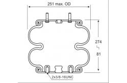 China Firestone Double Convoluted Suspension Air Ride Spring  W01-358-6890/20 supplier