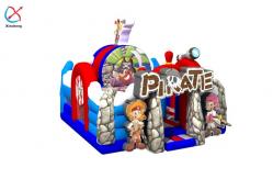 China Commercial Custom Inflatable Pirate Fun City Inflatable Castle For Kids supplier